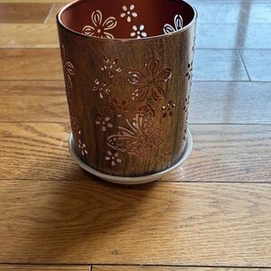 Butterfly Floral Metal Candle Holder